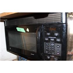 BLACK GE OVER THE RANGE MICROWAVE
