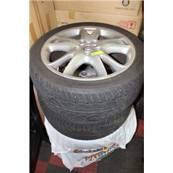 SET OF 4 PORCSHE CAYENNE WHEELS W/YOKAHAMA TIRES