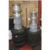 Image 1 : 2 STACKS OF ASST. QUAD RIMS AND TIRES