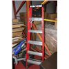 Image 1 : FIBREGLASS 6FT LADDER, LIKE NEW