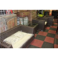 RATTAN STYLE 4 PCE PATIO FURNITURE SET
