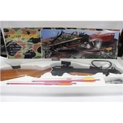 CROSS BOW KIT, NEW IN BOX. 150 LB DRAW, SOLID WOOD