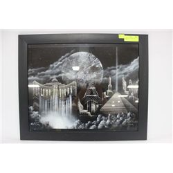VEGAS SKYLINE SPRAY-PAINT PICTURE