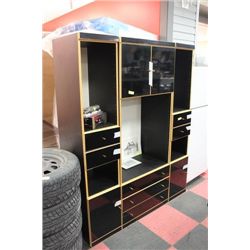 BLACK 3 PCE TV ARMOIRE