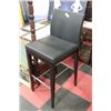 Image 1 : BLACK LEATHERETTE BAR STOOL
