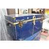 Image 1 : VINTAGE STEAMER TRUNK (NAVY BLUE)