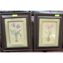PAIR OF FRAMED FLORAL PICTURES