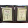 Image 1 : PAIR OF FRAMED FLORAL PICTURES