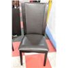 Image 1 : NEW BLACK LEATHERETTER SIDE CHAIR X4