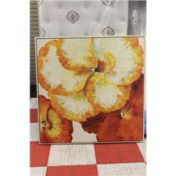 LARGE FLORAL CANVAS PICTURE