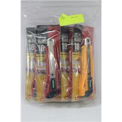 BAG OF NEW UTILITY KNIVES