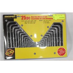 25 PCE HEX KEY WRENCH SET