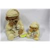 Image 1 : SET OF 2 TEDDY BEAR ORNAMENTS
