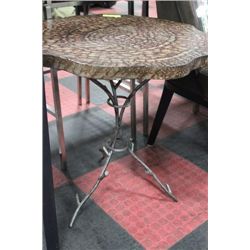 SHOWHOME METAL BASE END TABLE