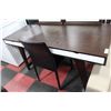 Image 1 : SHOWHOME 2 TONE OFFICE DESK W/ SIDE CHAIR