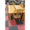 Image 1 : OAK TABLE WITH LEAF AND 4 SIDE CHAIRS