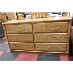 OAK 6 DRAWER DRESSER