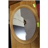Image 1 : OVAL OAK FRAMED MIRROR