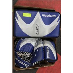 2 HOCKEY GOALIE MITTS