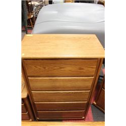QUEEN SZ BEDFRAME,5 DRAW CHEST OF DRAWERS AND 3