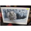 Image 1 : ROBERT BATEMAN FRAMED "DOZING LYNX" PRINT