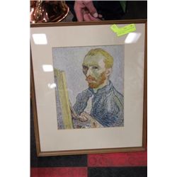 VINCENT VAN GOGH SELF PORTRAIT FRAMED PRINT