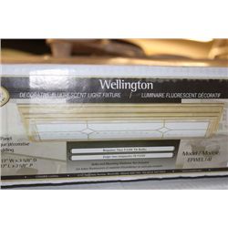 PAIR OF 4' FLORECENT LIGHT FIXTURES, CLOUD STYLE