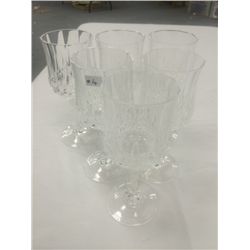 Set of 6 Crystal Wine Glasses