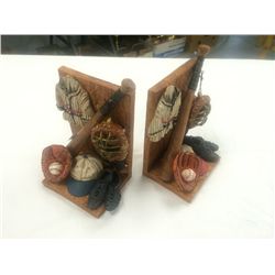 Pair of Baseball Motif Bookends