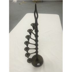 Vintage Metal 7 Light Candle Tree