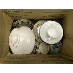 Box Lot of Miscellaneous Porcelain Etc.