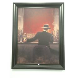 Brent Lynch Museum Framed Print on Board "Cigar Bar" (36.5" X 28.5")