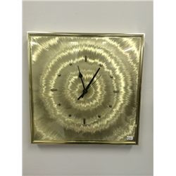 Retro Brass Wall Clock (14" X 14")