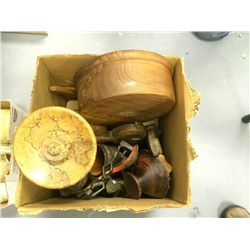 Box Lot OF Assorted Wood Items