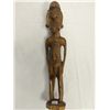 Image 1 : Hand Caved Solid Wood Male Sculpture (14" high)