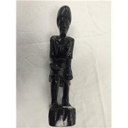 Hand Carved Solid Wood Female Sculpture (10" high)