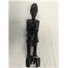 Image 1 : Hand Carved Solid Wood Female Sculpture (10" high)