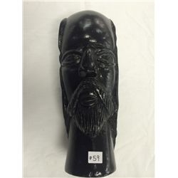 Hand Carved Solid Wood Male Sculpture (9.5" high)