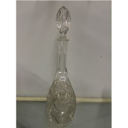 Heavy Pinwheel Crystal Decanter