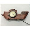Image 1 : United Retro Ship Clock With 2 Lights (17" long)