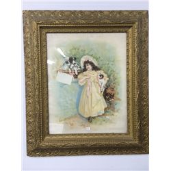 Antique Gold Framed Print (24.5  X 28.5 )