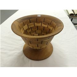 John Dewhirs Hand Crafted Wood Bowl (7 high, 10" diameter)