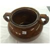 Image 1 : Pottery Bean Crock Wit Ship Motif (Lid Missing)