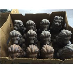 Box Lot of 12 Ceramic Lions