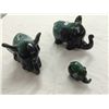 Image 1 : Set of 3 Blue Mountain Pottery Elephants