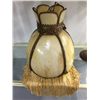 Image 1 : Older Stain Glass Hanging Light (10" diameter)