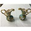 Image 1 : Pair of Hand Painted Porcelain Pitchers (7" high)