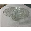 Image 1 : Older Pressed Glass Pedestal Cake Plate