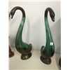 Image 1 : Pair of Japan Made Pottery Swans (15" high)