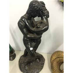 Heavy Couple Embracing Figure (20" high)